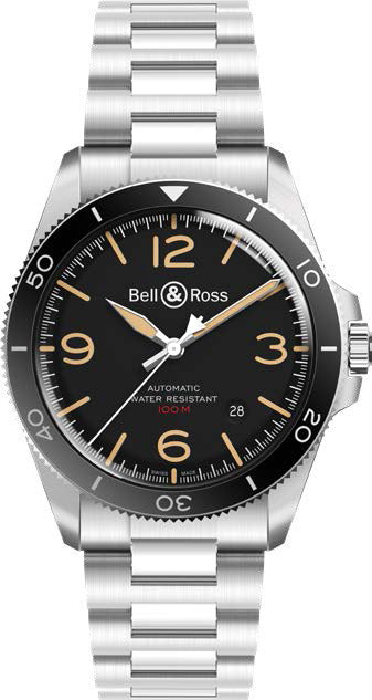 BellandRoss Watch Br V2-92 Steel Heritage Bracelet