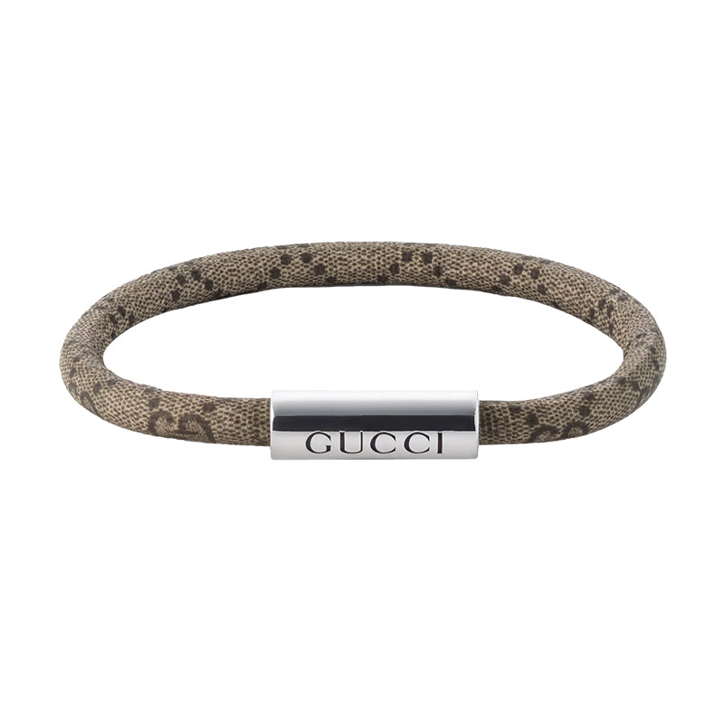 Gucci Trademark Gg Supreme Brown Bracelet - 18cm