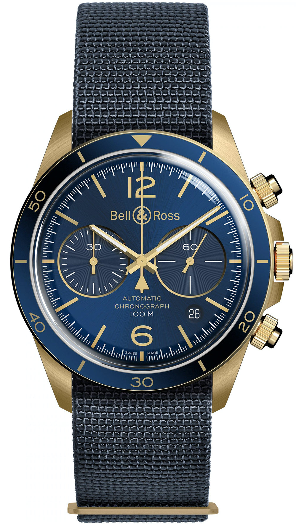 BellandRoss Watch Br V2-94 Aeronavale Bronze Limited Edition