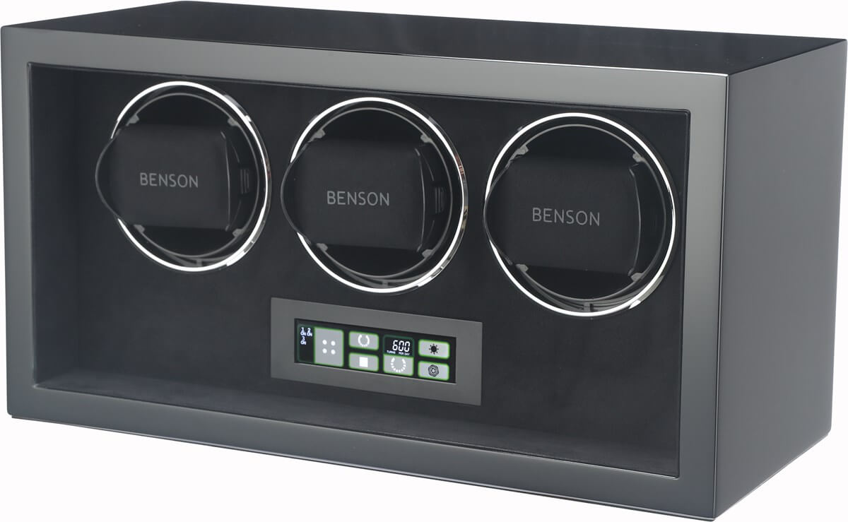 Benson Watch Winder Compact Triple 3.bs Black