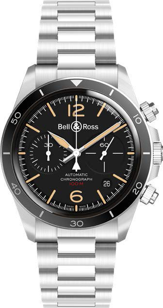 BellandRoss Watch Br V2-94 Steel Heritage Bracelet