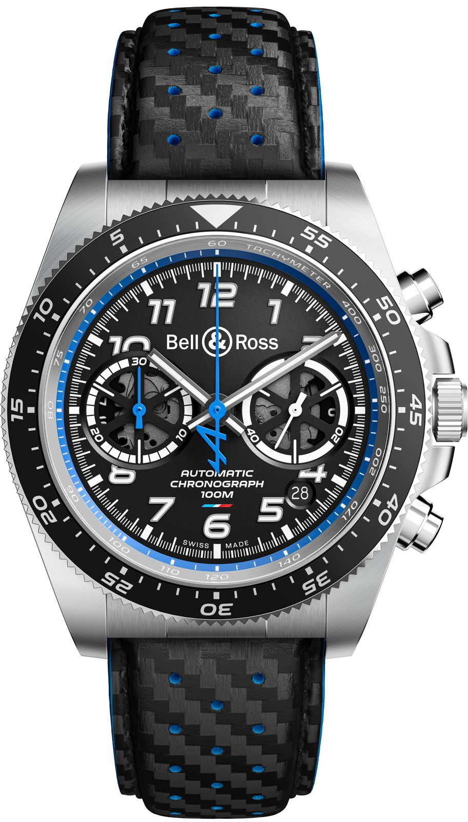 BellandRoss Watch Br V3 94 A521 Alpine Racing Leather Limited Edition
