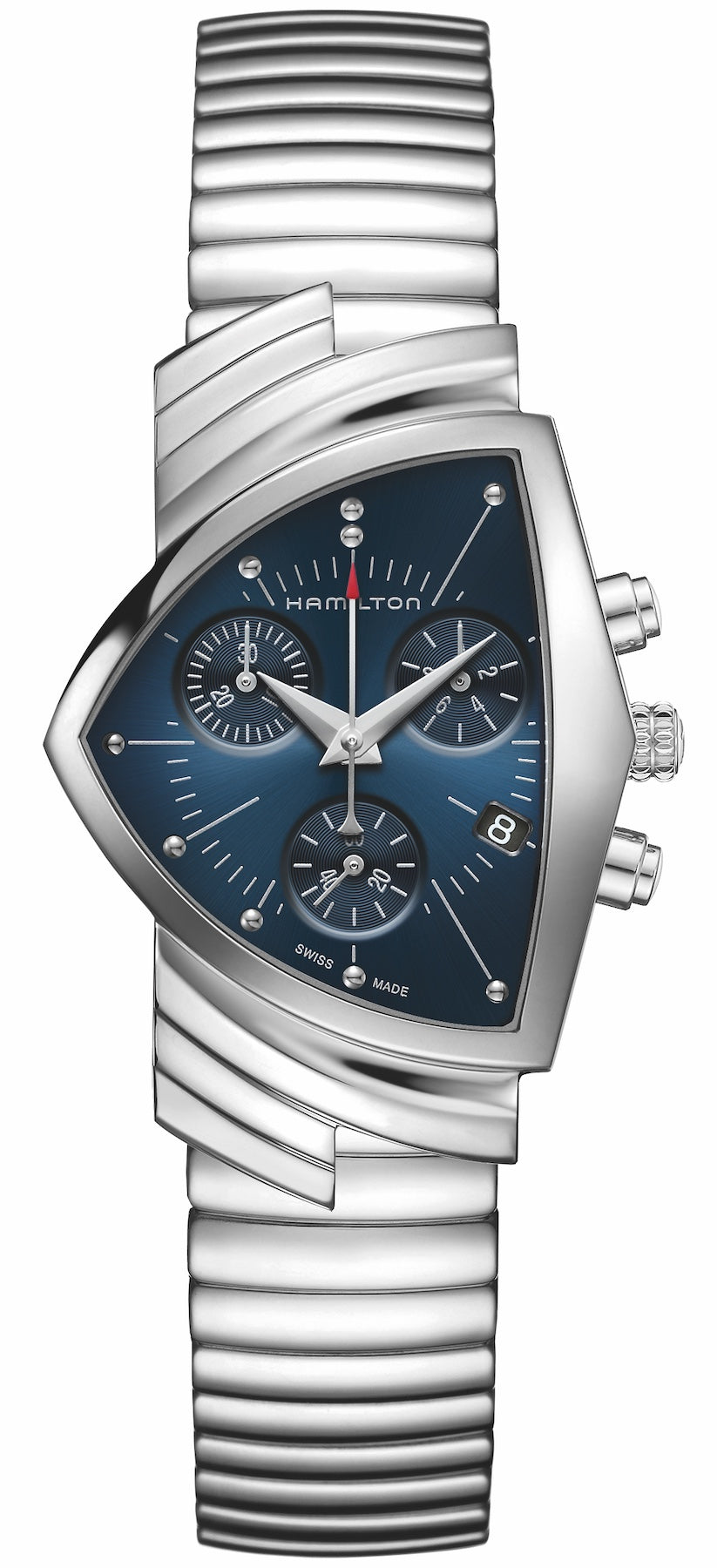 Hamilton Ventura Blue Chronograph Bracelet