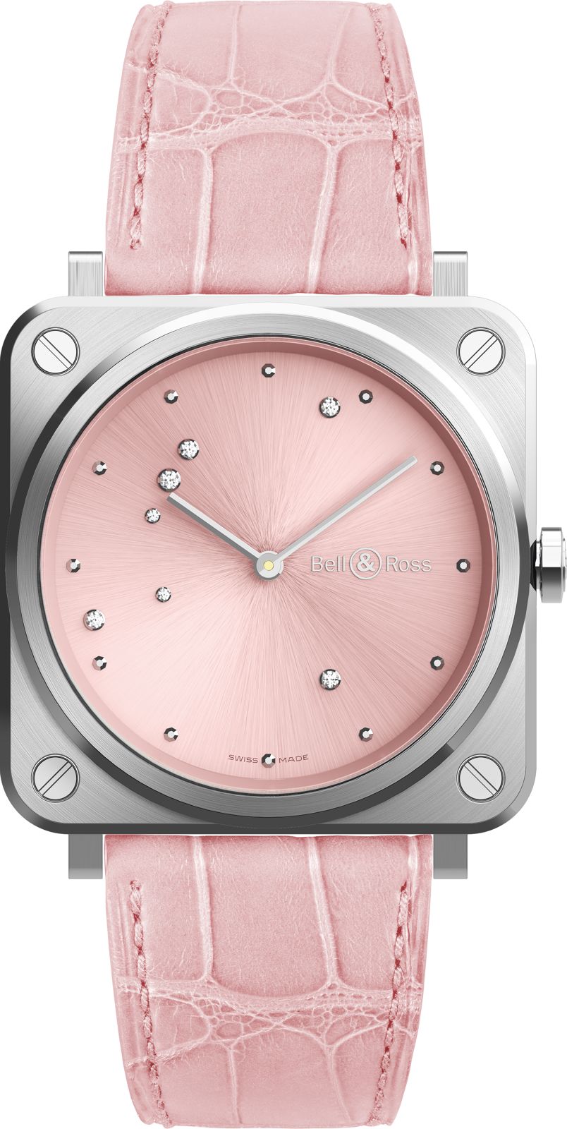 BellandRoss Watch Brs Pink Diamond Eagle