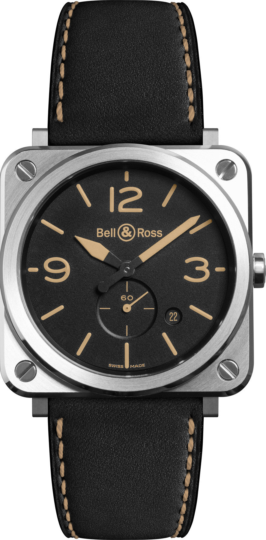 BellandRoss Watch Brs Steel Heritage
