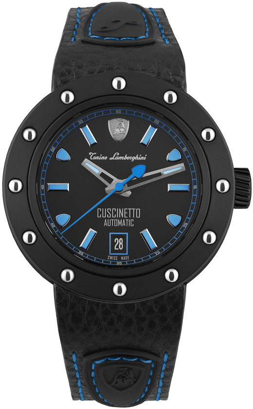 Tonino Lamborghini Watch Cuscinetto Black Blue