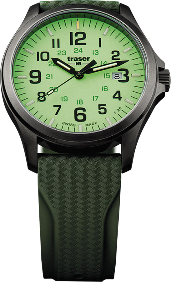 Traser H3 Watch Active Lifestyle P67 Officer Pro Gunmetal Lime