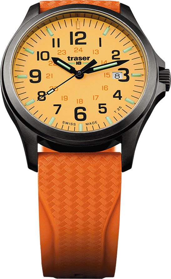 Traser H3 Watch Active Lifestyle P67 Officer Pro Gunmetal Orange