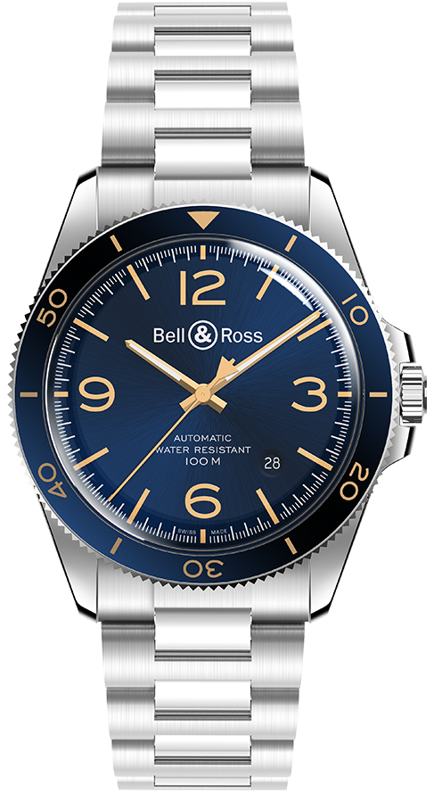 BellandRoss Watch Vintage Br V2-92 Aeronavale