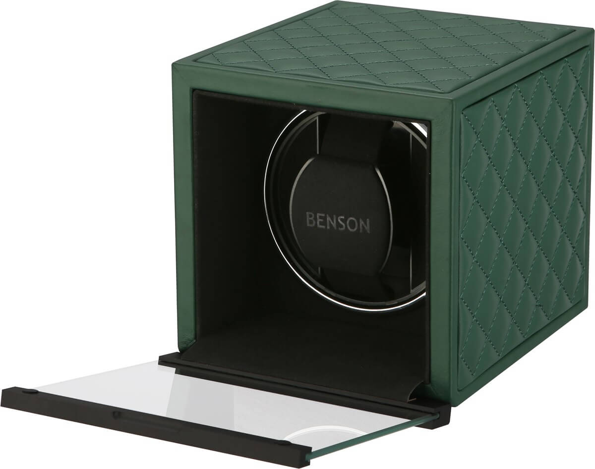 Benson Watch Winder Single Swiss Series 1.20 Green Leather Limited Edition