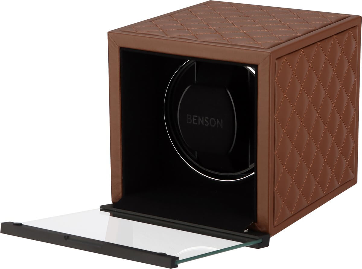 Benson Watch Winder Single Swiss Series 1.20 Light Brown Leather