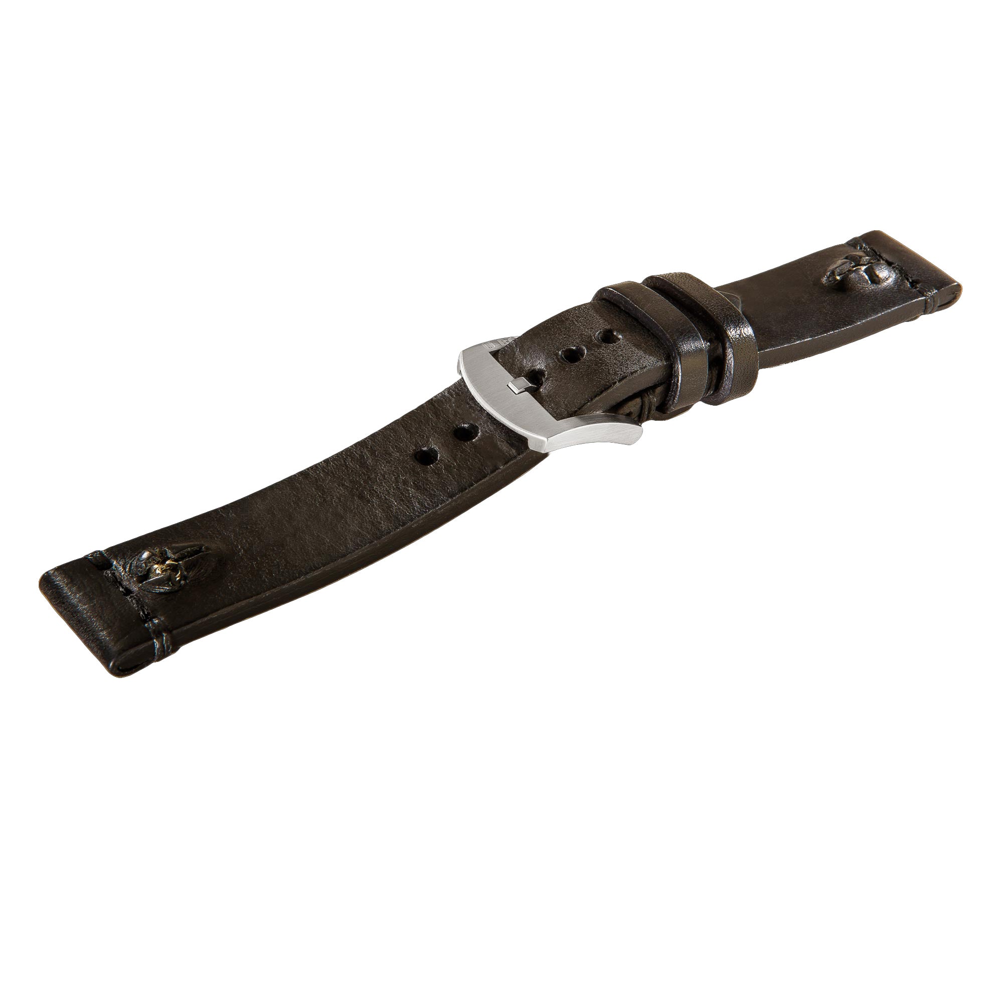 U-boat Strap 7278 Ss 23/22 Aged Leather Dark Brown Buckle