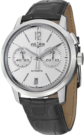 Vulcain Watch 50s Presidents Chronograph Silver