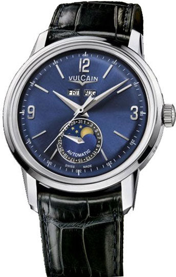 Vulcain Watch 50s Presidents Moonphase Blue