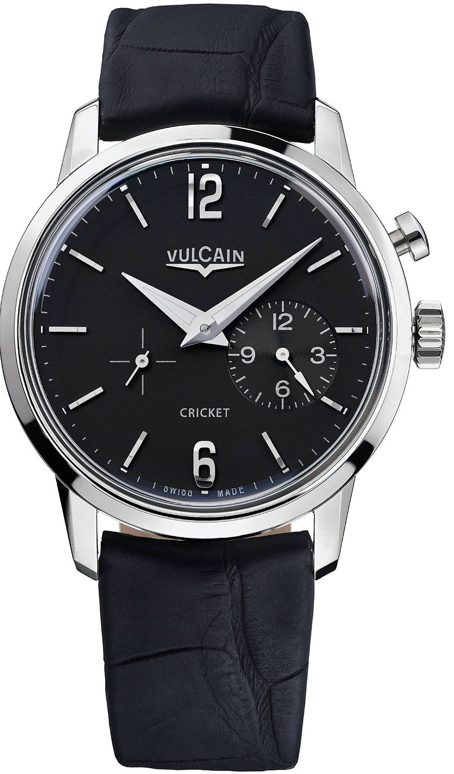 Vulcain Watch 50s Presidents Steel Mat Black