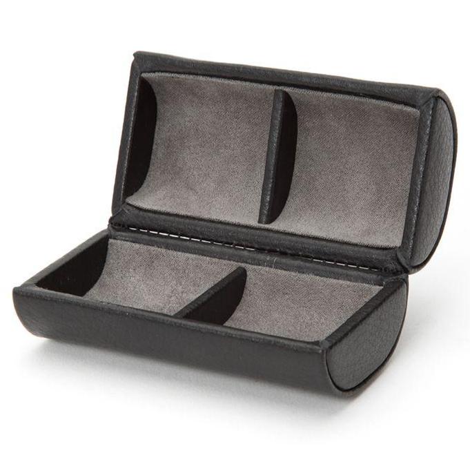 Wolf Cufflink Box Howard Black