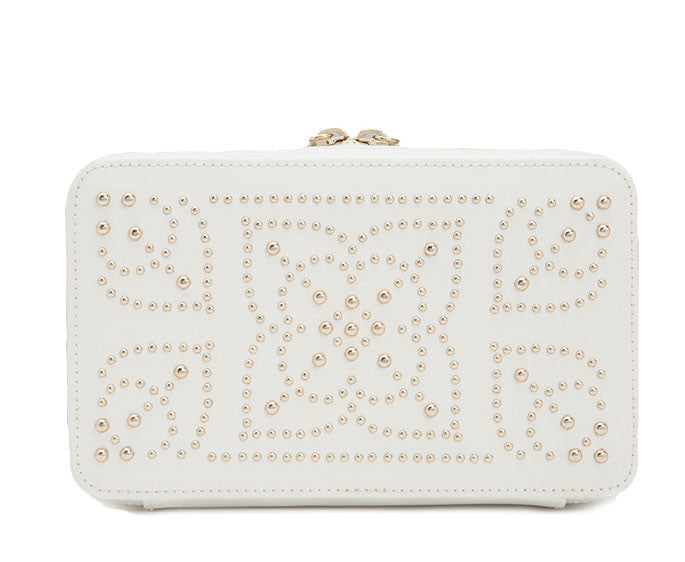 Wolf Jewellery Case Marrakesh Zip Cream