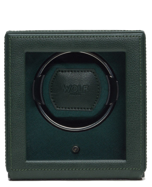 Wolf Watch Winder Cubs Single With Cover Green