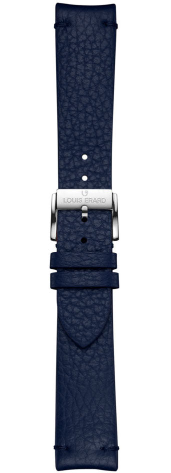 Louis Erard Strap Leather Dark Blue Grained 20/18mm