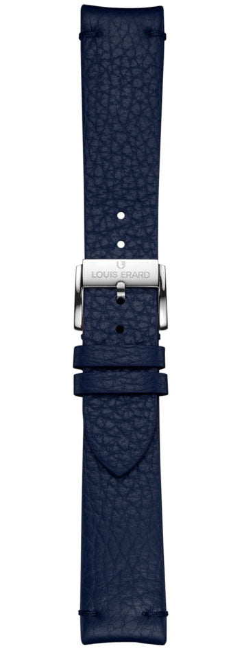 Louis Erard Strap Leather Dark Blue Grained Xs 20/18mm