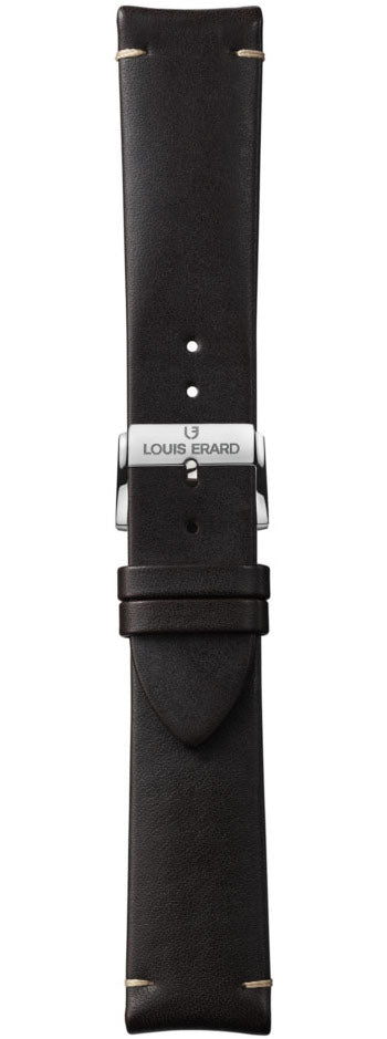 Louis Erard Strap Leather Dark Brown Baranil Xs 20/18mm