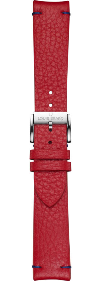 Louis Erard Strap Leather Red Grained 20/18mm