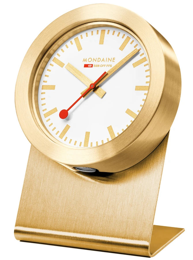 Mondaine Clock Magnet Golden