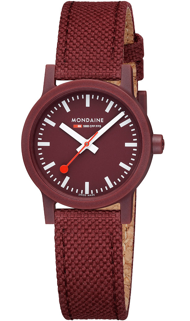 Mondaine Essence Dark Cherry Textile