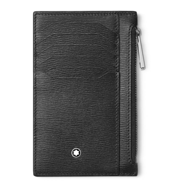 Montblanc Meisterstuck 4810 Pocket Holder 8cc With Zipped Pocket D - Black