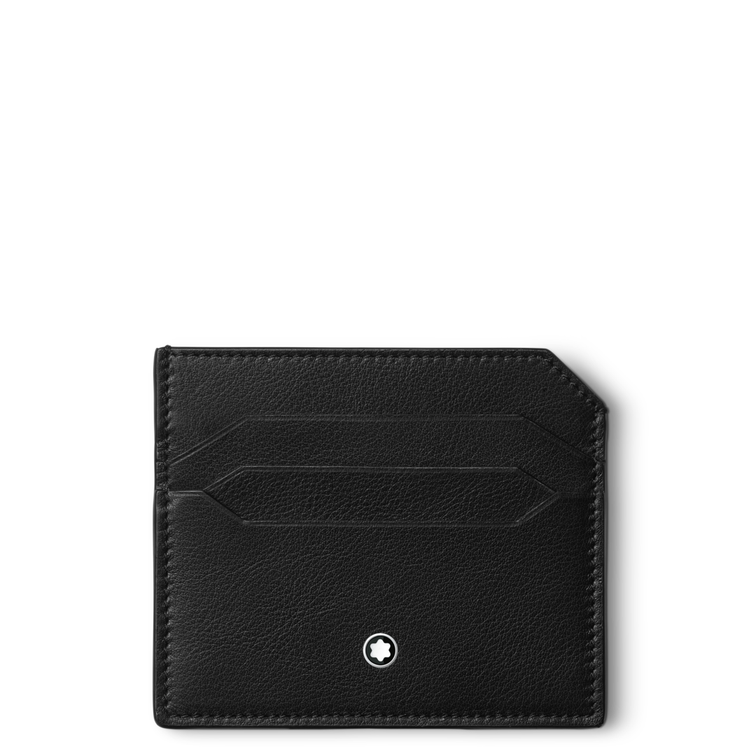 Montblanc Meisterstuck Selection Soft Card Holder 6cc Black - Black