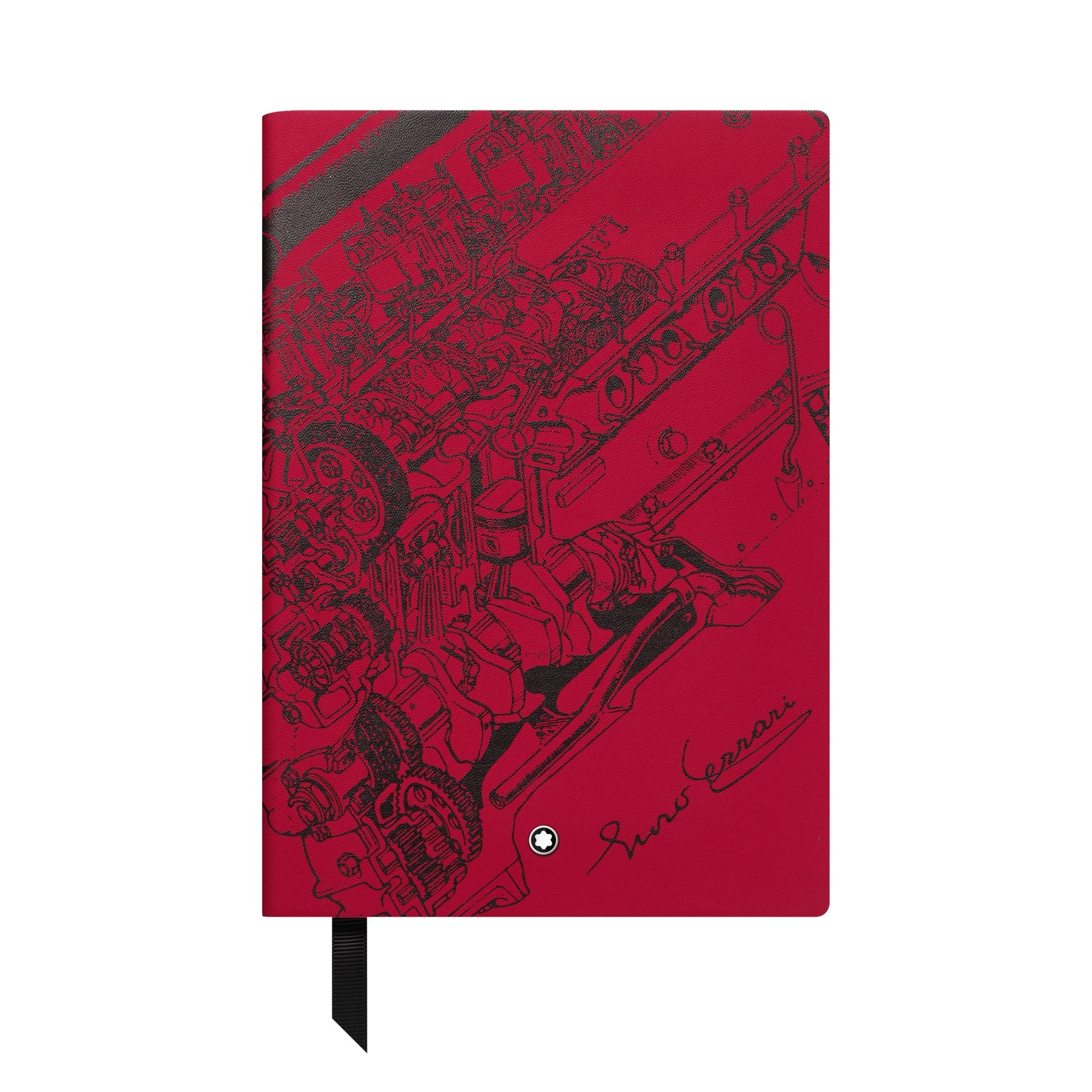 Montblanc Notebook 146 Great Characters Enzo Ferrari Red - Red