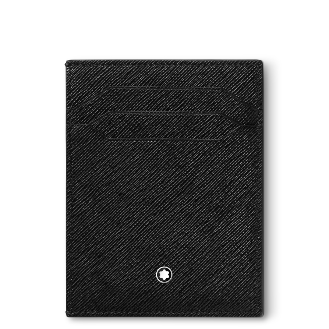 Montblanc Sartorial Card Holder 4cc With Id Card Holder Black