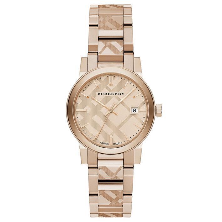 Burberry Bu9146 The City Rose Gold Tone Womens Watch