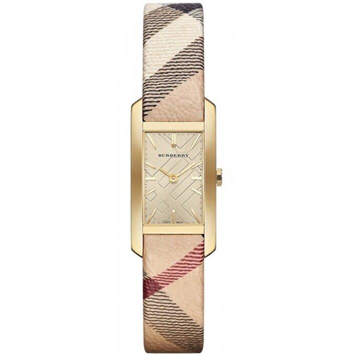 Burberry Bu9509 Pioneer Gold Dial Gold Ion-plated Ladies Watch