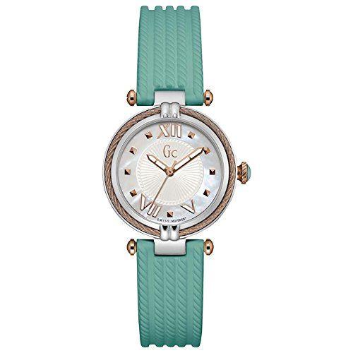 Guess Collection Y18008l1 Quartz Analog And Silicone Strap Womens Watch