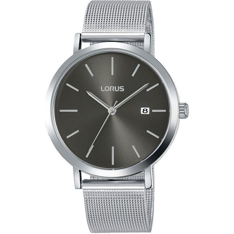 Lorus Rh919kx9 Grey Mesh Strap Mens Watch