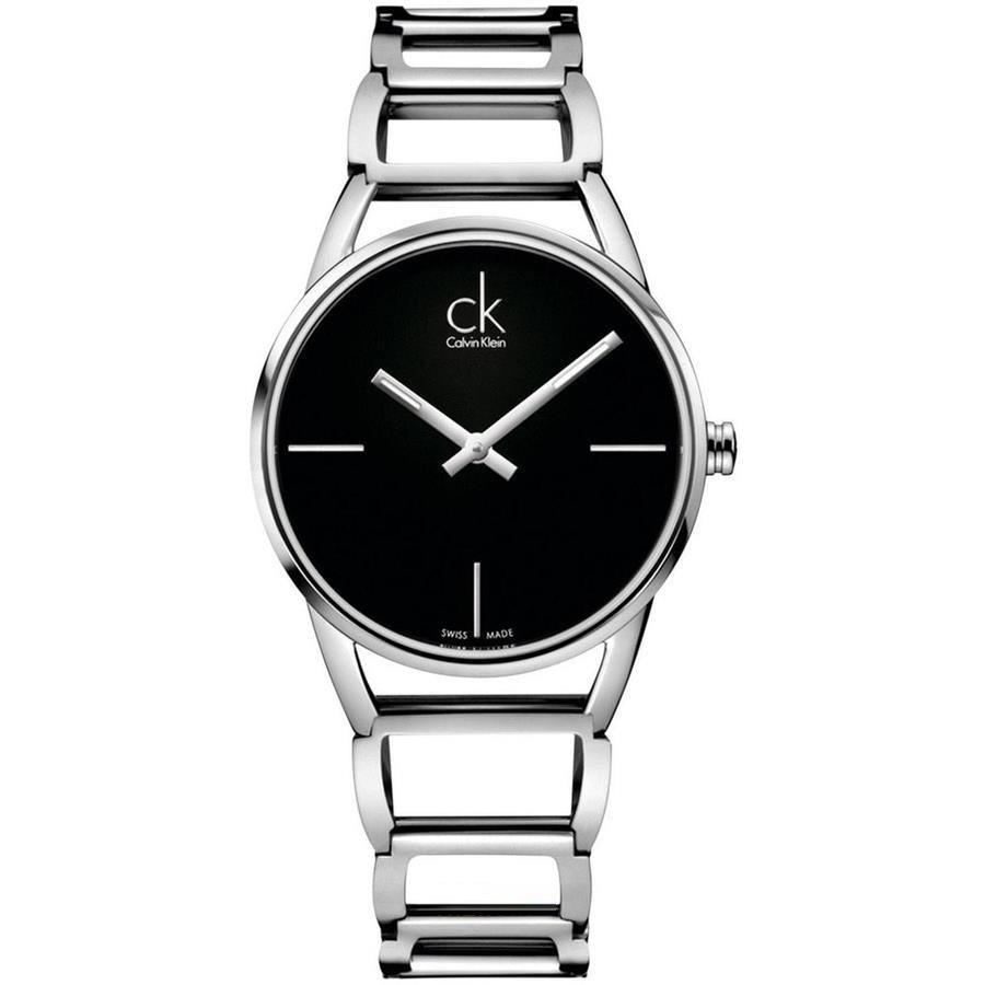 Calvin Klein K3g23121 Stately Quartz Black Dial Womens Watch