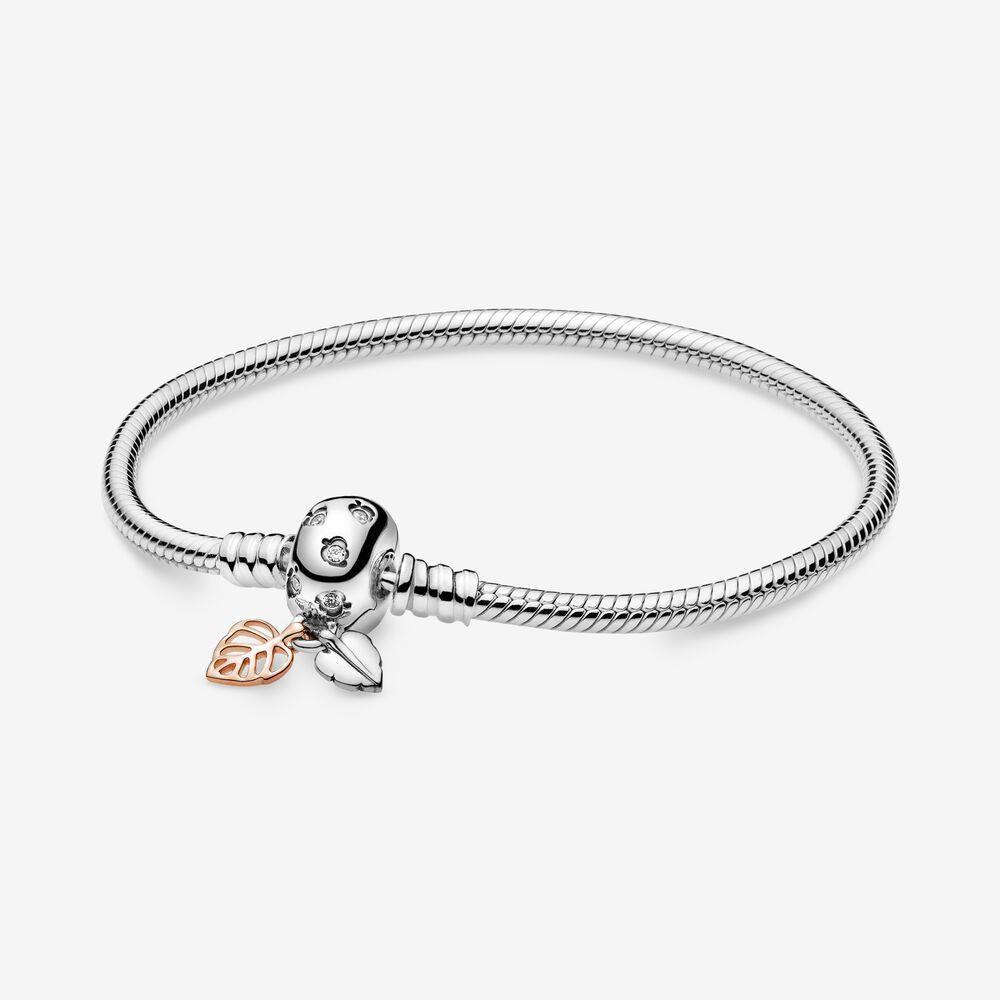 Pandora 588333cz-20 Moments LeavesandSnake Chain Bracelet