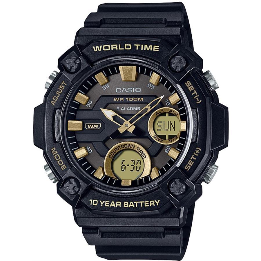 Casio Aeq-120w-9avdf Analog Digital Mens Watch